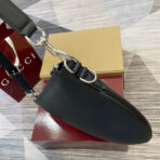 BODY SHOULDER BAG 40 IN BLACK  SILVER HARDWARE - Image 10