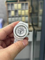 J12 33MM DIAMOND BEZEN WHITE CERAMIC STEEL - Image 3