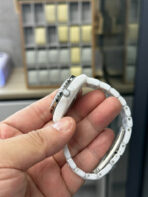 J12 33MM DIAMOND BEZEN WHITE CERAMIC STEEL - Image 4