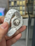 J12 33MM DIAMOND BEZEN WHITE CERAMIC STEEL - Image 11