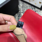 GG Marmont 21cm Mini Top Red  Gold Hardware - Image 6