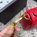 GG Marmont 21cm Mini Top Red  Gold Hardware - Image 8