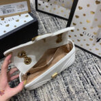 GG Marmont 22cm White  Gold Hardware - Image 6