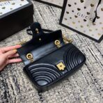 GG Marmont 22cm Black  Gold Hardware - Image 6