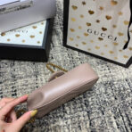 GG Marmont Mini 16.5cm Dark Beige  Gold Hardware - Image 10